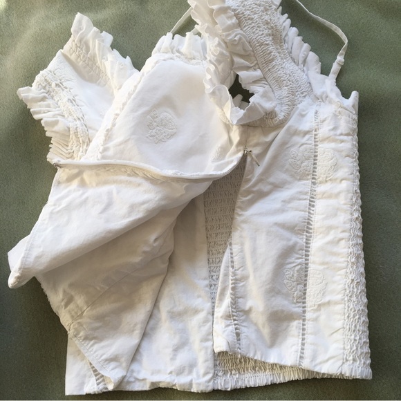NWT Anthropologie White Cotton Eyelet Top - Picture 6 of 9
